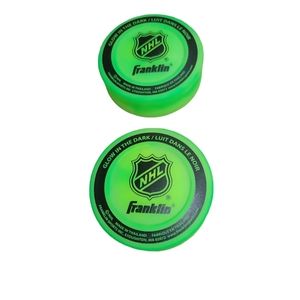 Franklin Sports Street Hockey Puck - Glow in The Dark Outdoor Hockey Puck nwot